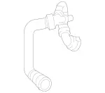 2055010391 - Radiator: Hose Line for Mercedes-Benz: C63 AMG, C63 AMG S Image