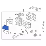 ML3Z17K707E - Body: Mirror Glass for Ford Image