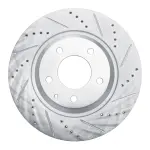 63180044R - : DFC Brake Rotor - Drilled and Slotted - Silver for DYNAMIC FRICTION Image
