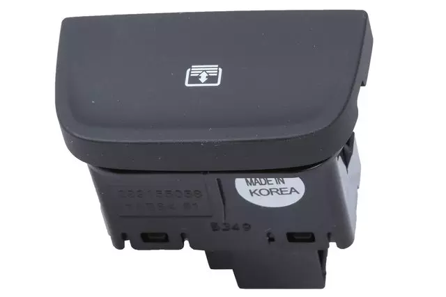 Jet Black Sunroof Sunshade Switch - GM (23124524)