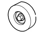 YS4Z8678BB - Maintenance &amp; Lubrication: Idler Pulley for Ford: Focus Image