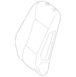 24691059029H50 - Body: Seat Back Cover for Mercedes-Benz Image