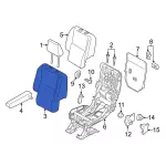 KT1Z1766601HB - Body: Seat Back Cover for Ford Image