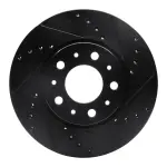 63327015R - : DFC Brake Rotor - Drilled and Slotted - Black for DYNAMIC FRICTION Image