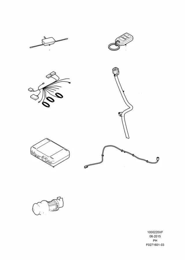 BT4Z19G366A - Serviceable Components: Remote Start System - Hood Switch Kit for Ford Image