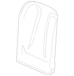 20391003399C87 - Body: Seat Back Panel for Mercedes-Benz Image