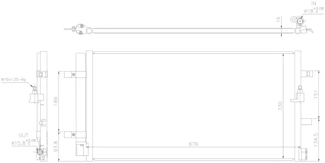 940453 - Air Conditioning &amp; Heat: Nissens A/C Condenser and Receiver Drier Assembly for NISSENS Image