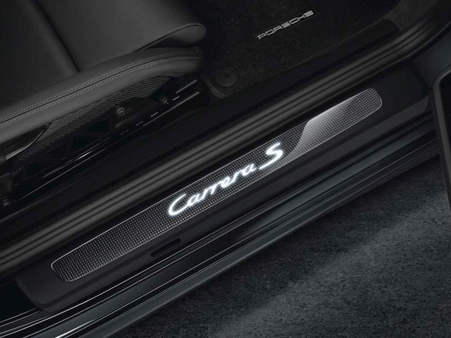 99104480234 - : Door Entry Guards In Carbon - Illuminated for Porsche: 911 Image