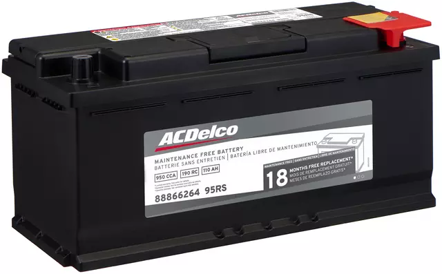 95RS - Electrical, Charging and Starting: Vehicle Battery for Audi: A4, A4 allroad, A4 Quattro, A5, A5 Quattro, A5 Sportback, A6, A6 allroad, A6 Quattro, A7 Quattro, A7 Sportback, A8 Quattro, allroad, Q5, Q7, R8, RS5, RS6, RS7, S4, S5, S5 Sportback, S6, S7, S7 Sportback, S8, SQ5 | BMW: 525i, 525xi, 528i, 528i xDrive, 528xi, 530i, 530xi, 535i, 535i xDrive, 535xi, 540d xDrive, 540i, 540i xDrive, 545i, 550i, 550i xDrive, 640i, 640i xDrive Gran Coupe, 645Ci, 650i, 650i xDrive, 740i, 740i xDrive, 740iL, 745i, 745Li, 750i xDrive, 750iL, Alpina B7, M5, M550i xDrive, M6, M760i xDrive, M850i xDrive, M850i xDrive Gran Coupe, X3, X5, X6 | Land Rover: Range Rover | Porsche: Cayenne | Volkswagen: Touareg Image