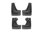 110107120107 - : Black MudFlap No-Drill DigitalFit® MudFlap Kit for WeatherTech Image