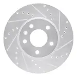 63146033R - : DFC Brake Rotor - Drilled and Slotted - Silver for DYNAMIC FRICTION Image
