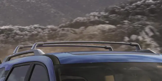 T99R16TA0D - Cargo Management: Roof Rail Crossbars - Silver (2-Piece Set) for Nissan: Pathfinder Image