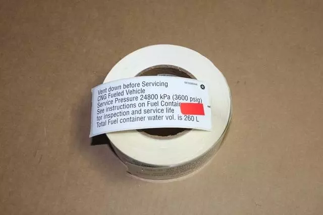 68165860AA - Body: Fuel Label for Ram: 2500, 3500 Image