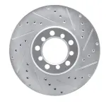 63163017R - : DFC Brake Rotor - Drilled and Slotted - Silver for DYNAMIC FRICTION Image