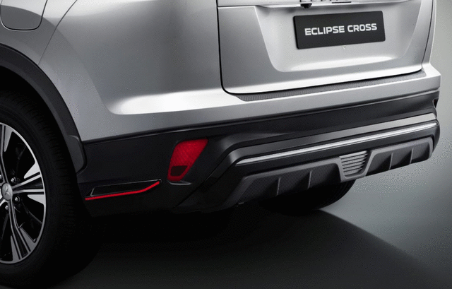 MZ576850EX - Exterior: Rear &amp; Corner Effects, Black W/ Red Stripe for Mitsubishi: Eclipse Cross Image