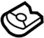 883424HA0A - Body: Cushion Assembly Bracket for INFINITI: Q50 Image