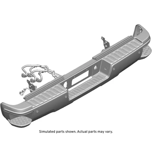 23154018 - Body: Bumper Assembly for Chevrolet: Silverado 2500 HD, Silverado 3500 HD | GMC: Sierra 2500 HD, Sierra 3500 HD Image