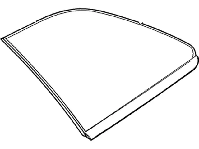 7T4Z7829700A - Body: Quarter Glass for Ford: Edge Image