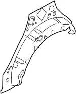 G67101CAMA - Body: Outer Wheelhouse for Infiniti Image