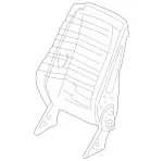 2109103534 - Front Seats: Backrest Frame for Mercedes-Benz Image