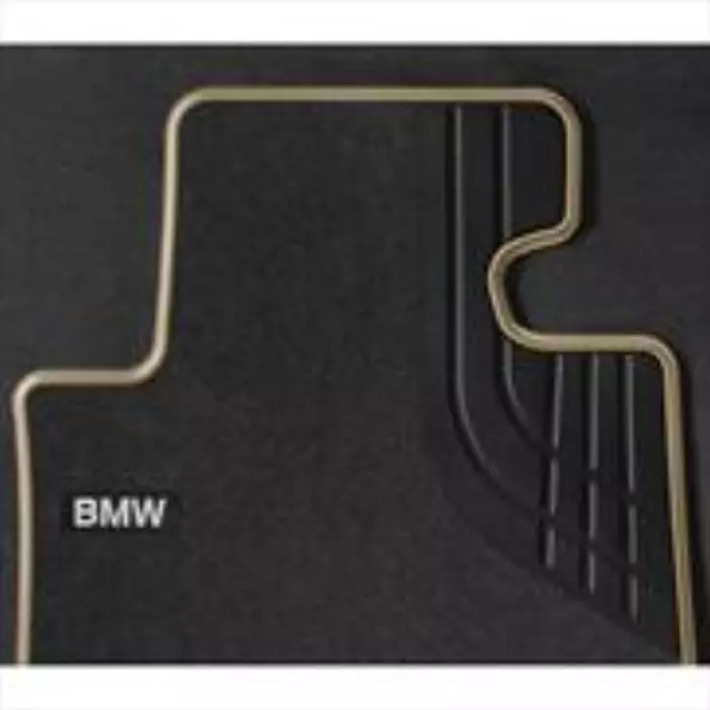 51472293363 - Interior: Carpeted Floor Mats - Modern Line - Rear for BMW: 320i, 328d, 328i, 330e, 330i, 335i, 340i Image