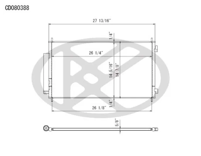 CD080388 - : Koyorad A/C Condenser for Koyo Image