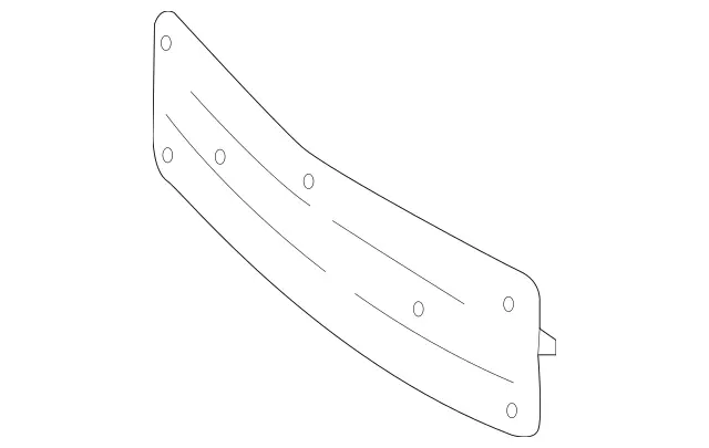 2138806405 - Detachable Parts: License Plate Holder for Mercedes-Benz: E300, E350, E43 AMG, E53 AMG, E63 AMG S Image image