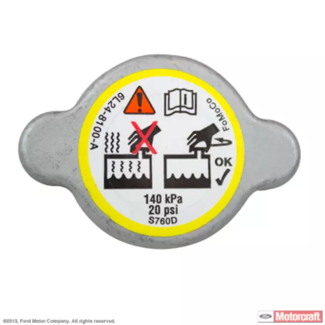 6L2Z8100AC - Cooling System: Radiator Cap for Ford: Explorer, Explorer Sport Trac, F-150 | Mercury: Mountaineer Image