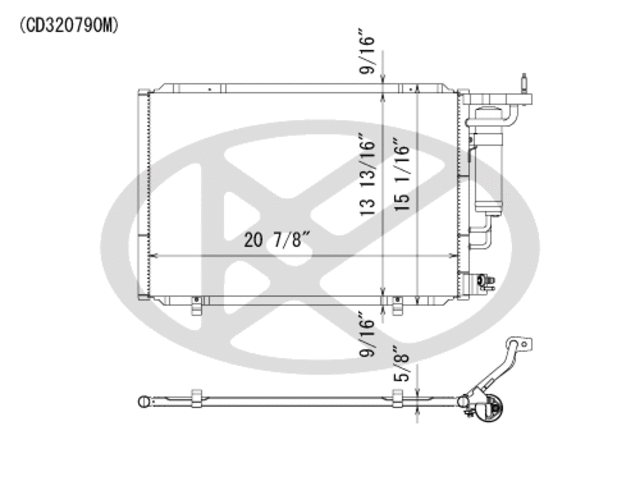 CD320790 - : Koyorad A/C Condenser for Koyo Image