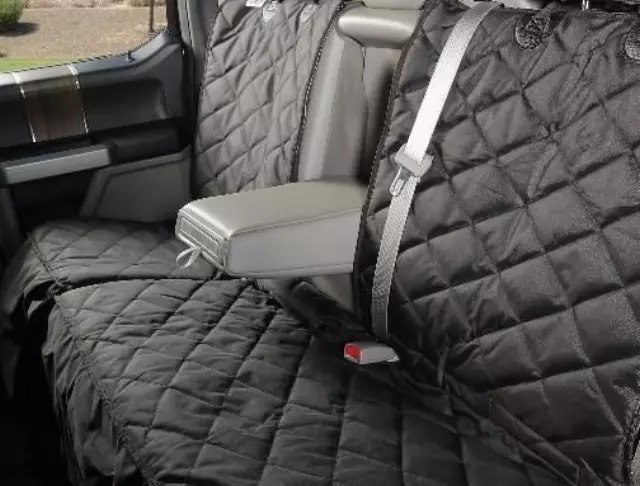 Seat Cover - Rear, Premium Protective Seat Covers For Pets With Hammock - Ford (VLL3Z-7863812-A)