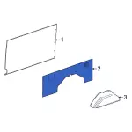 LK4Z6131012EB - Body: Lower Trim for Ford Image