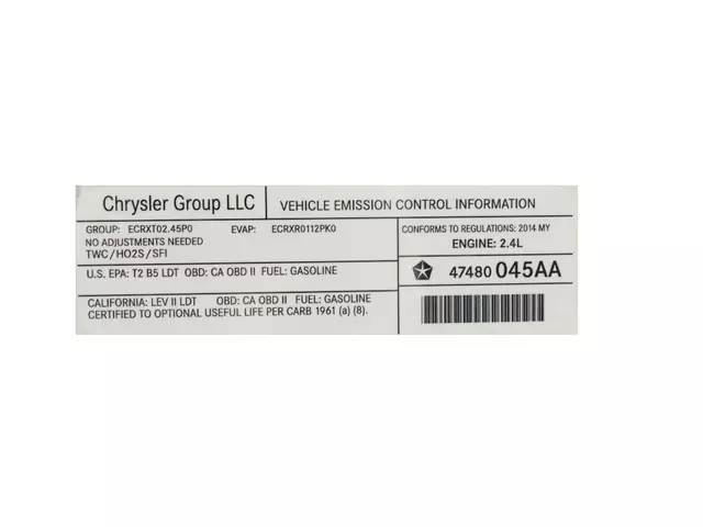 47480045AA - Labels: Veci Label Label for Jeep: Compass, Patriot Image