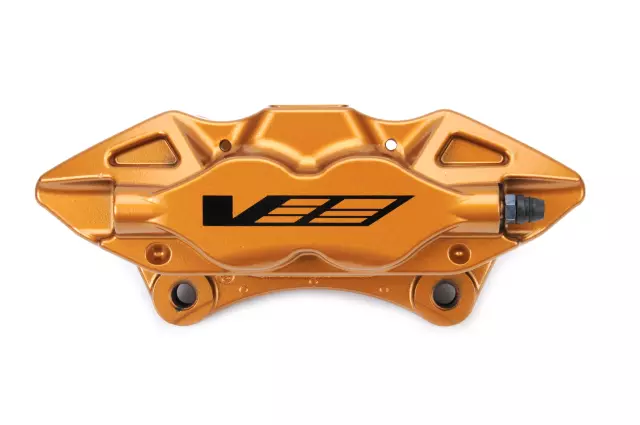 Gold Rear Driver Side Disc Brake Caliper Assembly - GM (23131827)