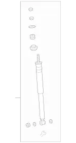 2083232000 - : Shock Absorber for Mercedes-Benz Image
