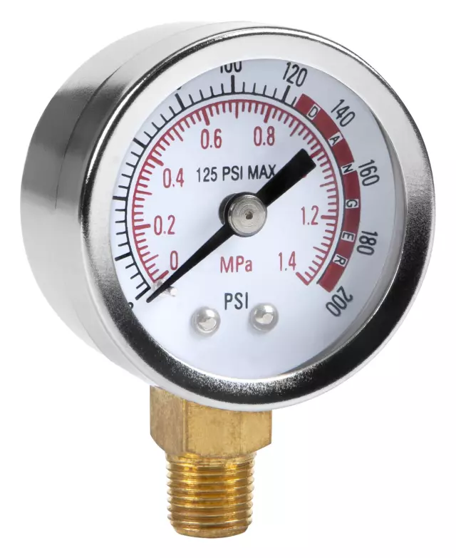 W10055 - : Easy to read two color gauge. 0 to 200 PSI. for Performance Tool Image