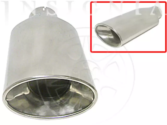 19156355 - Exterior: Exhaust Tip - Dual Wall - Oval Cut for Cadillac: Escalade, Escalade ESV, Escalade EXT | GMC: Sierra 1500, Sierra 1500 Classic, Sierra 1500 HD, Sierra 1500 HD Classic, Sierra 2500, Sierra 2500 HD, Sierra 2500 HD Classic, Sierra 3500, Sierra 3500 Classic, Sierra 3500 HD, Yukon Image