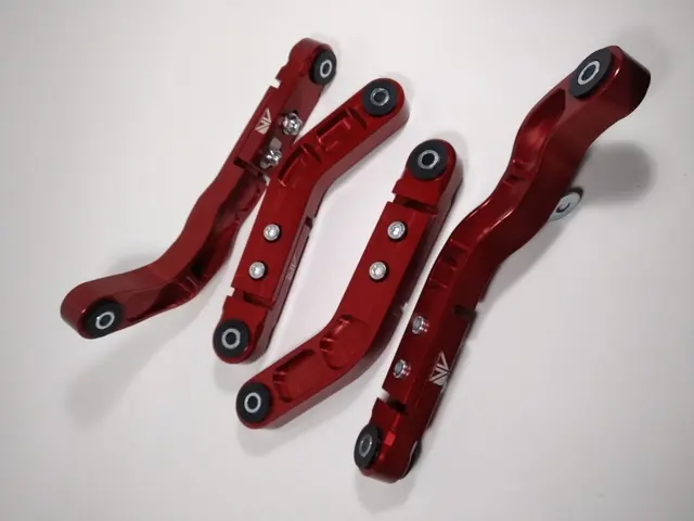 C0030000R - : Billet Rear Upper Control Arm and Camber Arm Kit (RED) - AAD Performance for Licensed Image