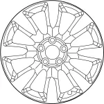 D0300EJ73A - : Wheel, Alloy for Infiniti Image