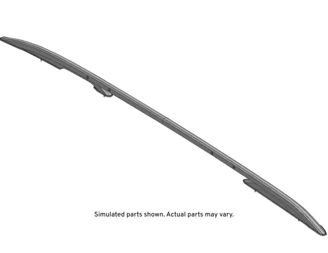 84202850 - : Anodized Bright Passenger Side Luggage Carrier Side Rail for GM Image