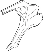 GHA011CAMA - Body: Quarter Panel for Infiniti Image