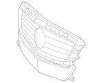 2188850065 - Attachment Parts: Basic Carrier, Bumper for Mercedes-Benz Image