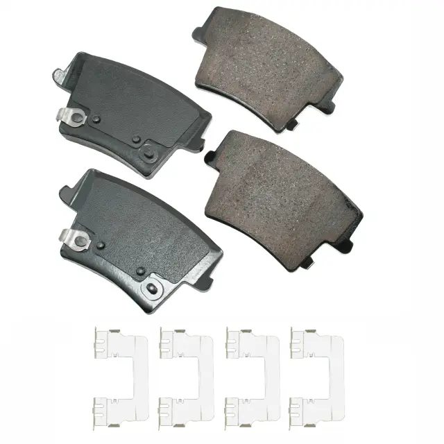 ACT1057A - Brake: Akebono ProACT Ultra Premium Ceramic Disc Brake Pad Kit for AKEBONO Image