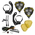 97149 - : KC FLEX ERA 3 LED DM SAE FOG 2-LIGHT MSTR KIT 10-24 JEEP JK JL JT WINCH BUMPER for KC HiLiTES Image