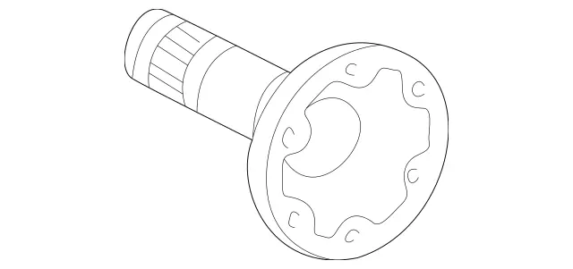 2203502545 - Rear Axle: Flange for Mercedes-Benz Image