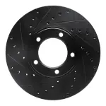 63320001L - : DFC Brake Rotor - Drilled and Slotted - Black for DYNAMIC FRICTION Image