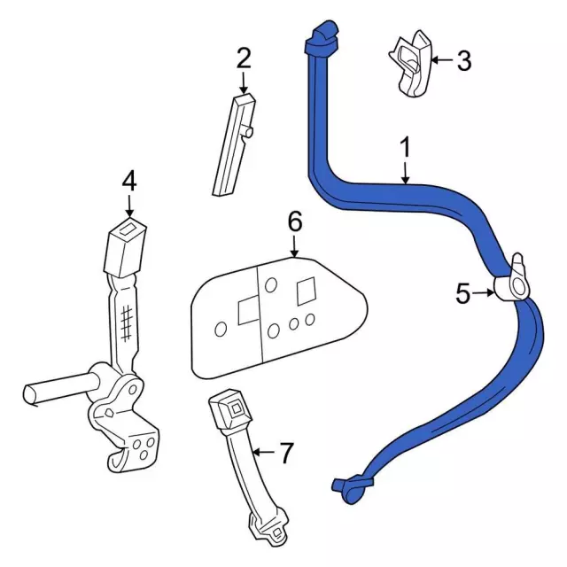 7L2Z78611B69AE - Electrical: Belt for Ford Image