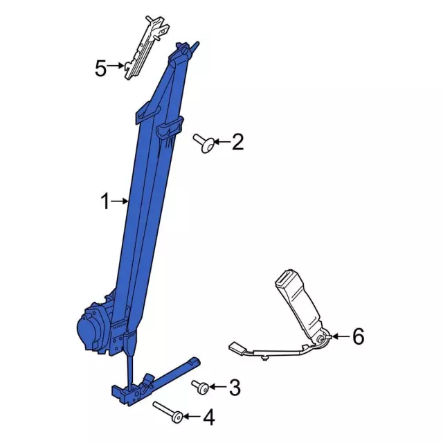 M1PZ78611B08AA - : Seat Belt Assembly for Ford: Bronco Sport Image