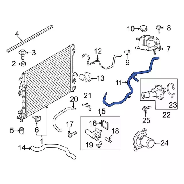 B24ぷりん F2GZ-8A080-B - Expansion Tank 2016-2024 Ford | Ford Parts Direct