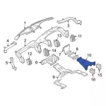 HC3Z19B680B - : Instrument Panel Air Duct for Ford: Expedition, F-250 Super Duty, F-350 Super Duty, F-450 Super Duty Image