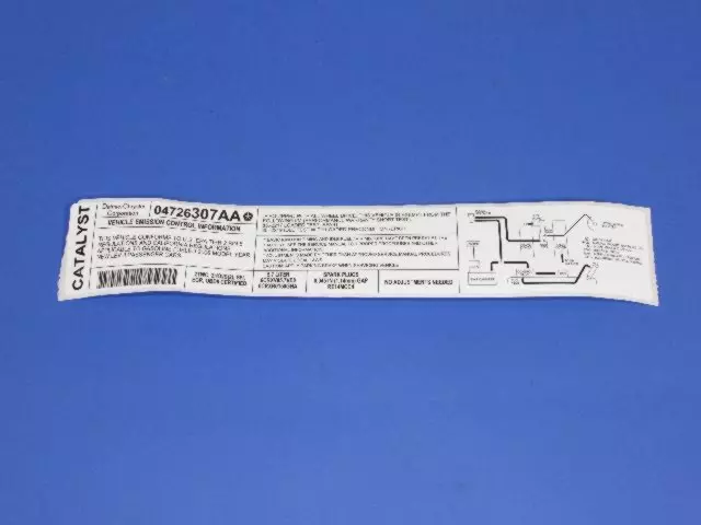 Emission Label - Mopar (4726307AA)